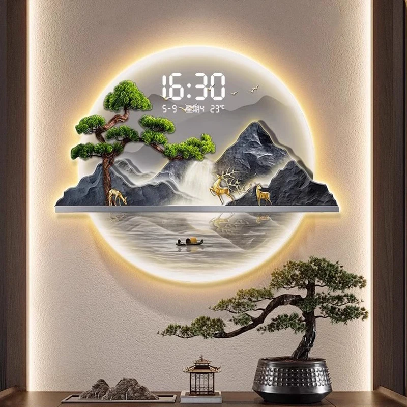 Luxury Lifestyle Design - Zegary ścienne w stylu chińskim, nowoczesna