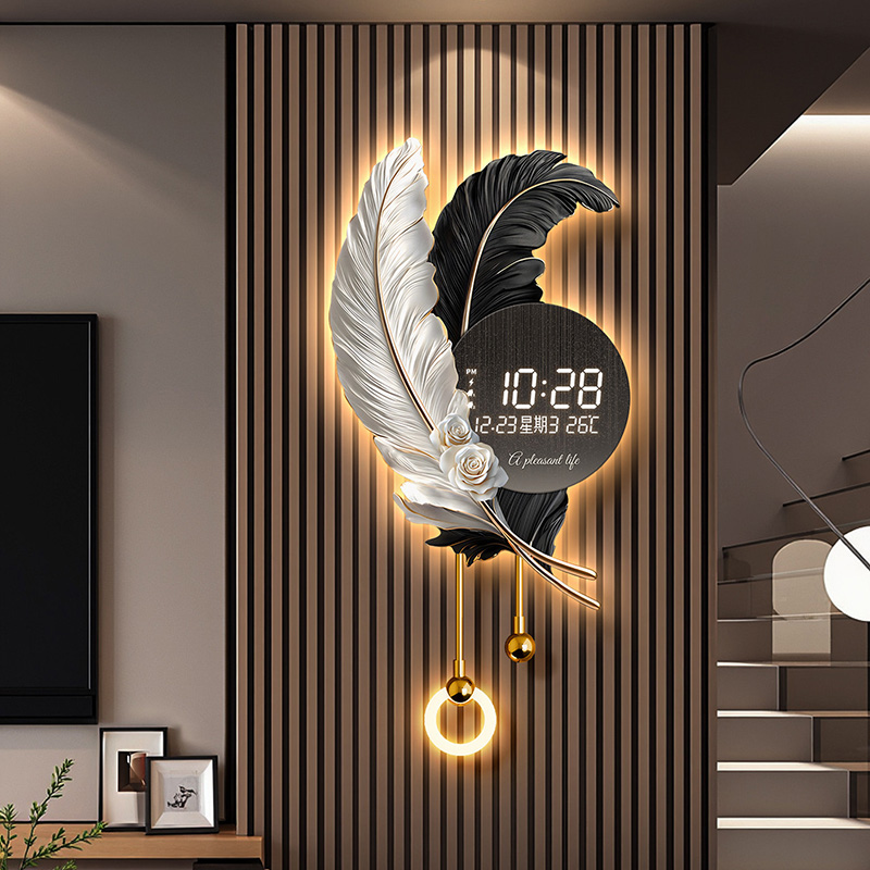 Luxury Lifestyle Design - Minimalistyczne zegary ścienne w stylu chińskim,
