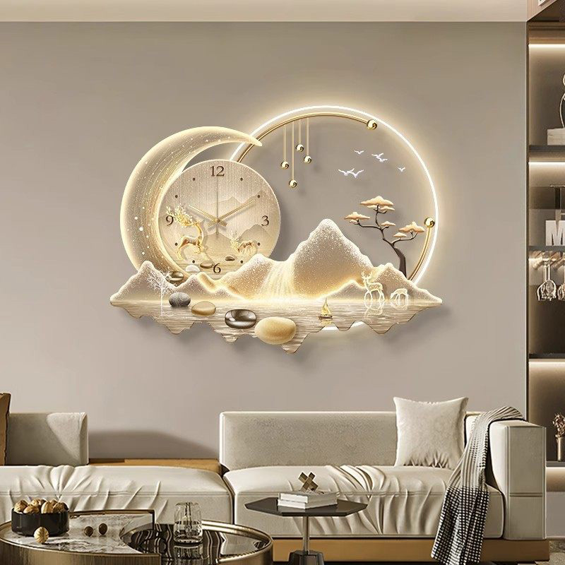 Luxury Lifestyle Design - Artystyczny Zegar Ścienny LED Luksusowy Design