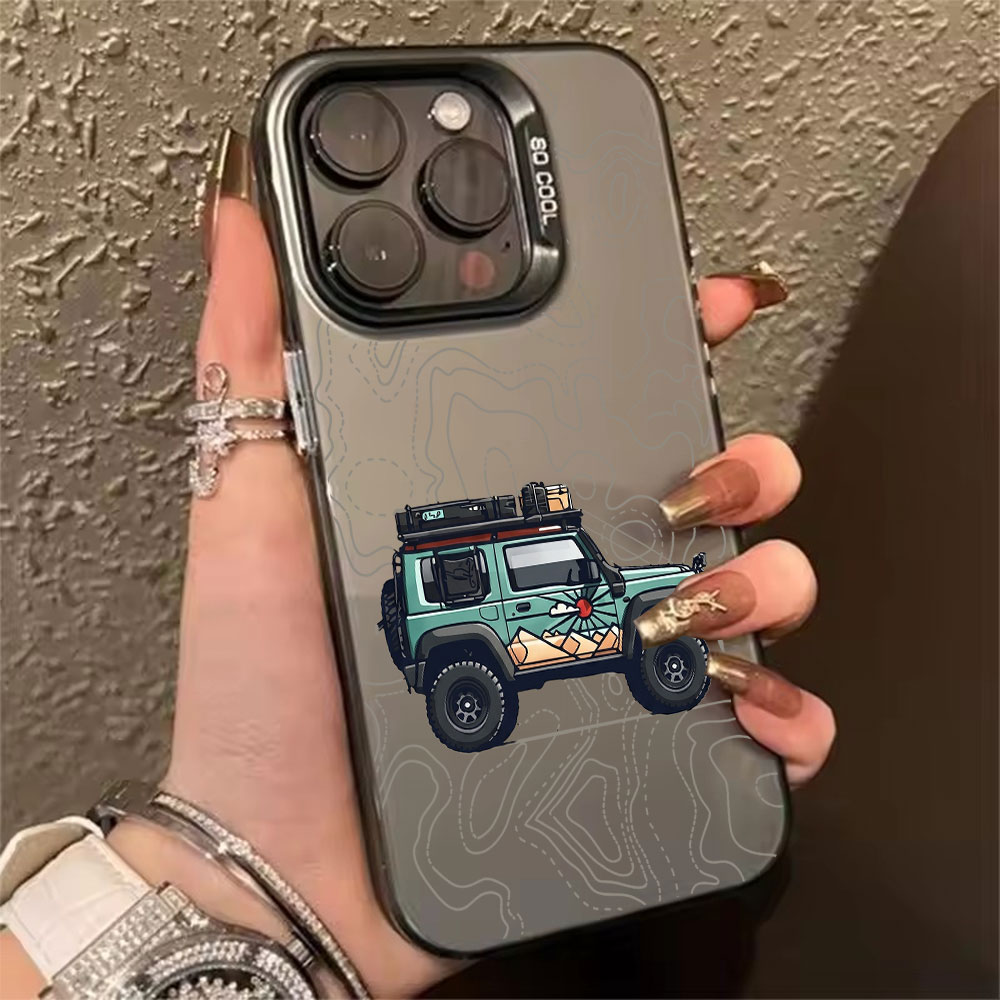 Apple Iphone 15 Pro Max - Prosty wzór samochodu, etui na telefon