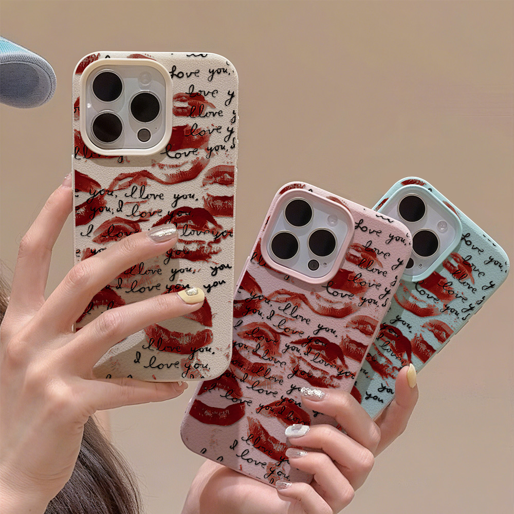 Apple Iphone 15 Pro Max - Etui na telefon z jaskrawo czerwonymi