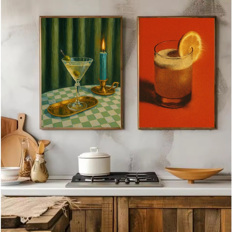 1 szt. Bezramowy Vintage Czarn – Luxury Lifestyle Picture recenzja i cena